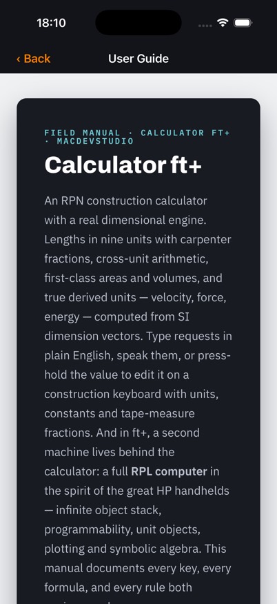 The built-in illustrated guide