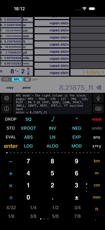 Unified RPL mode on the calculator chassis