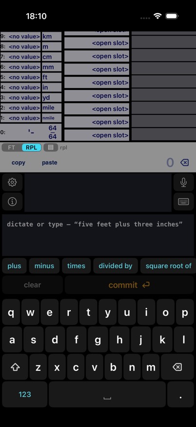 Typed request computing an expression in plain English