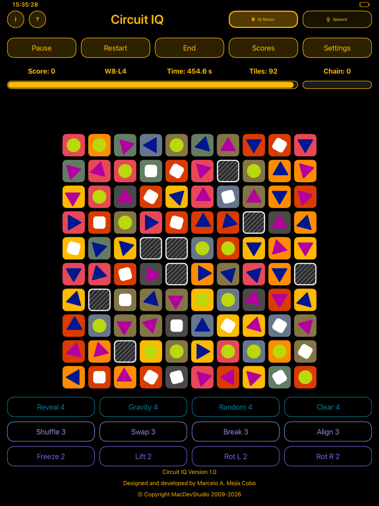 Today's colour board on iPad