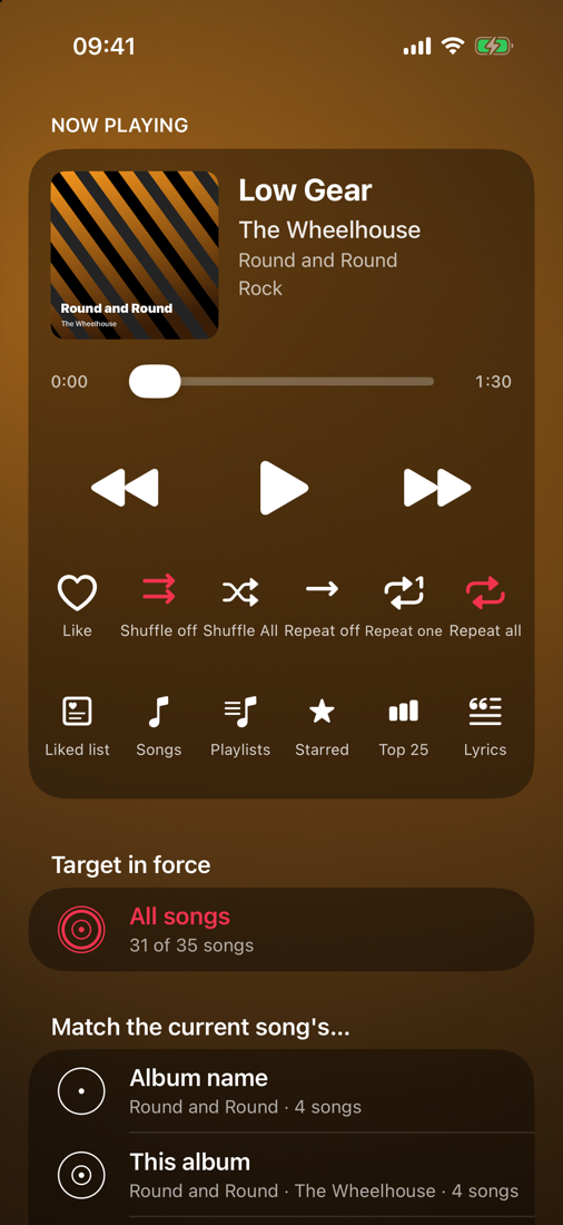 Now Playing: the cover, the transport, two rows of tiles and the targets as rows