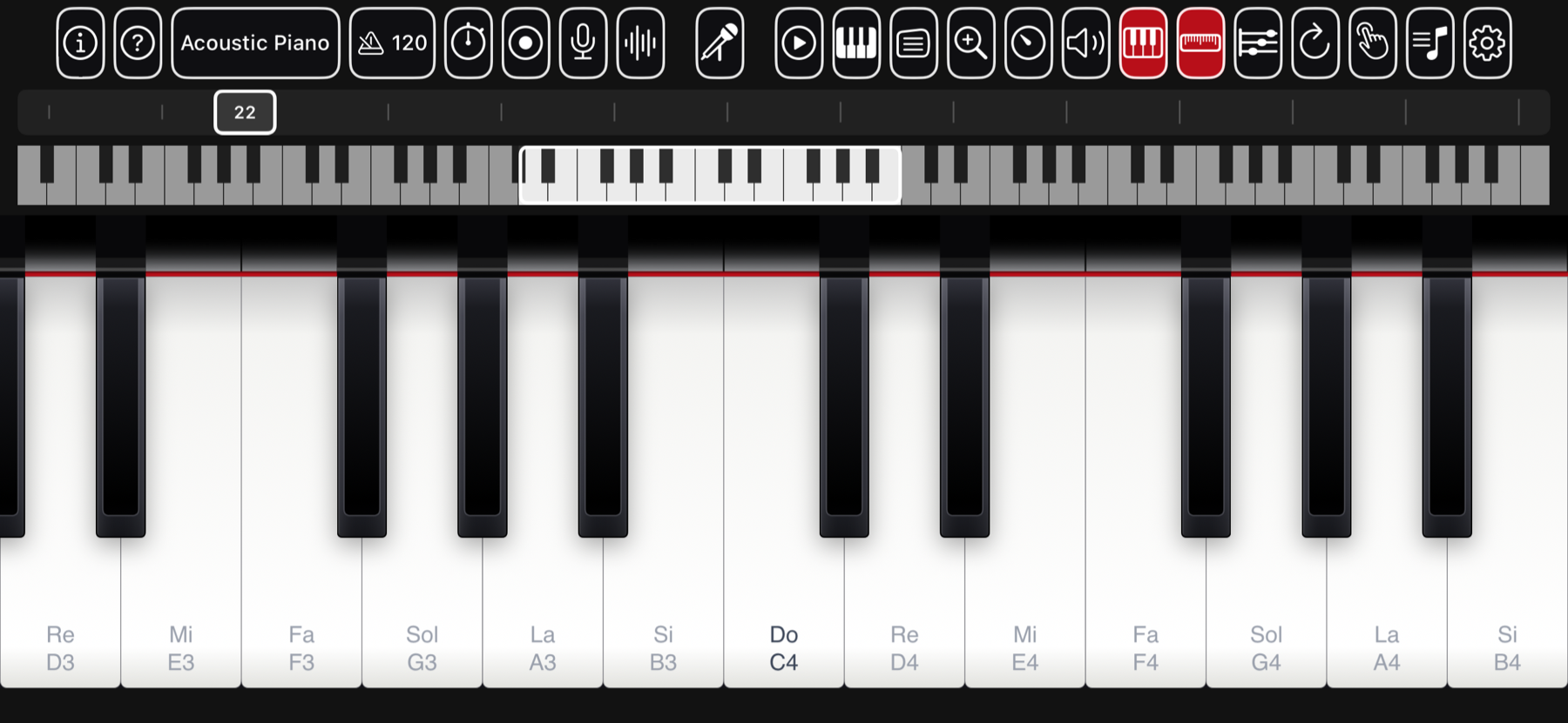 The 88-key keyboard