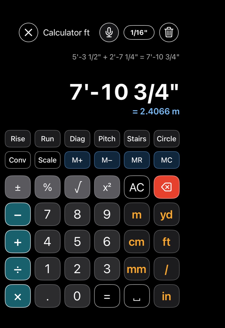 Calculator on the closed iPhone Duo