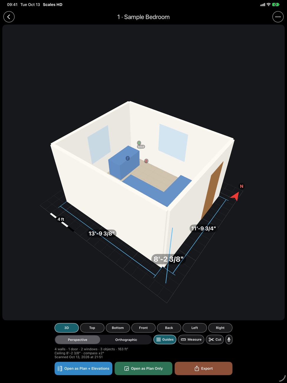 Room Scan on iPad
