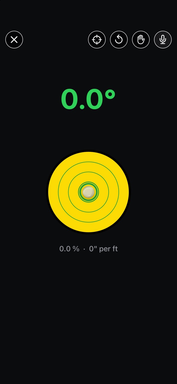 Spirit level with the round bubble, level
